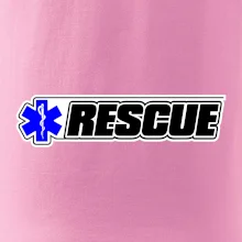 Záchranár rescue kríž modrý