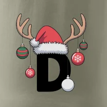 Vianočné rodinné tričká - písmeno a čiapka