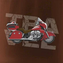 Cestovná motorka Amerika červená