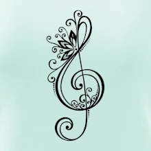 Husľový kľúč kvety