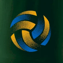 Volejbalová lopta raster farebný Volejbalová lopta raster farebný