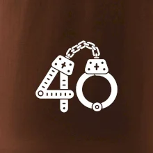 Narodeninové tričko pre policajta - putá 40