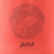 Jizera - vrstevnice v kruhu