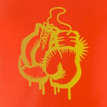 Box rukavice - zlatá potlač Box rukavice - zlatá potlač