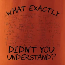 What exactly didn't you understand - physics What exactly didn't you understand - physics