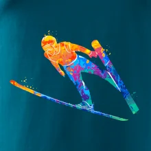 Skokan na lyžiach splash