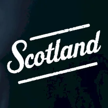 Scotland Vintage nápis Scotland Vintage nápis