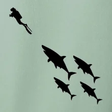 Potápač žraloky Potápač žraloky