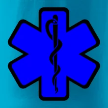 Rescue - Hviezda na prsníku + nápis na chrbte