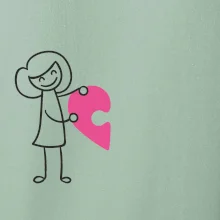 Párové tričká puzzle postavička