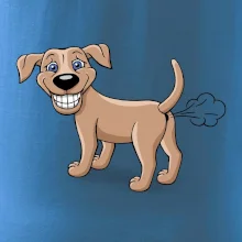 Prdiace pes kreslený (Hana-creative)