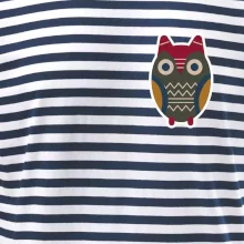 Folklór na prsníku sova