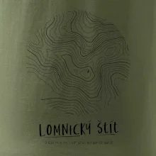 Lomnický štít - vrstevnice v kruhu