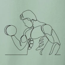 Fitness muž jedným ťahom