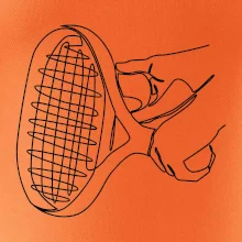 Tenisová raketa jedným ťahom