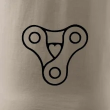 Cyklo srdce reťaz trojuholník