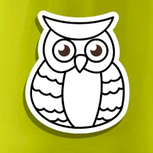 Sova kreslená na prsníku Sova kreslená na prsníku