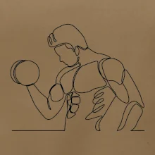 Fitness muž jedným ťahom Fitness muž jedným ťahom