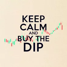 Zelenočervený graf Keep Calm and Buy the Dip Zelenočervený graf Keep Calm and Buy the Dip