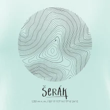 Šerák - vrstevnice v kruhu