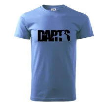 Darts - nápis so šípkarom