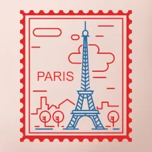 Paríž známka jednoduchá