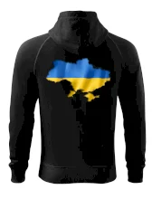 Ukrajina vlajka mapa