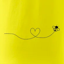 Dráha letu včely - srdce