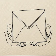 Obálka pôšták jedným ťahom