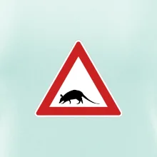 Dopravná značka - krysa Dopravná značka - krysa