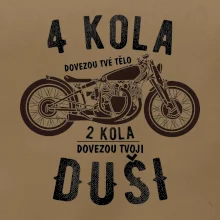 4 kolesá vs 2 kolesá