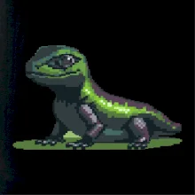 Leguán pixel