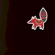 Folklór na prsníku líška