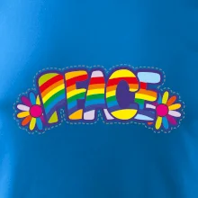 Peace nápis dúhový