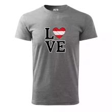 Love Rakúska vlajka Love Rakúska vlajka