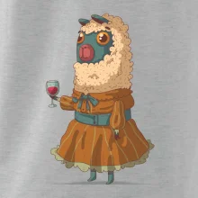 Alpaka s vínom žena Alpaka s vínom žena