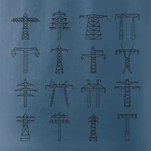 Typy stožiarov vysokého napätia