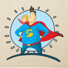 Táta superman - dievča Táta superman - dievča