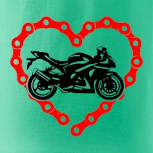 Moto srdce reťaz - superšport Moto srdce reťaz - superšport
