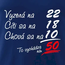 Vyzerá, cíti sa, chová sa - 50 rokov