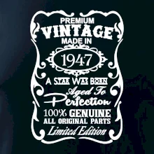 Vintage Etiketa - 1947