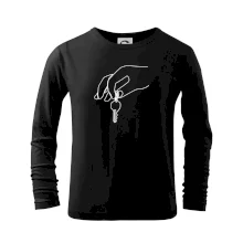 Kľúče a ruka jedným ťahom