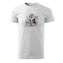 Squirrel playing drums