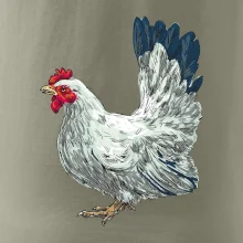 Sliepka kreslená biela