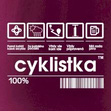 Čiarový kód - cyklistka