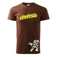 Hasič stojaci - nápis hasiči - Veľký nápis na chrbte