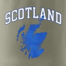 Scotland nápis s mapou