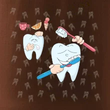 Zubárske tričko - kefka a jedlo