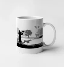 Lovec a stavač v lese Lovec a stavač v lese