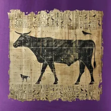 Egyptské hieroglyfy krava